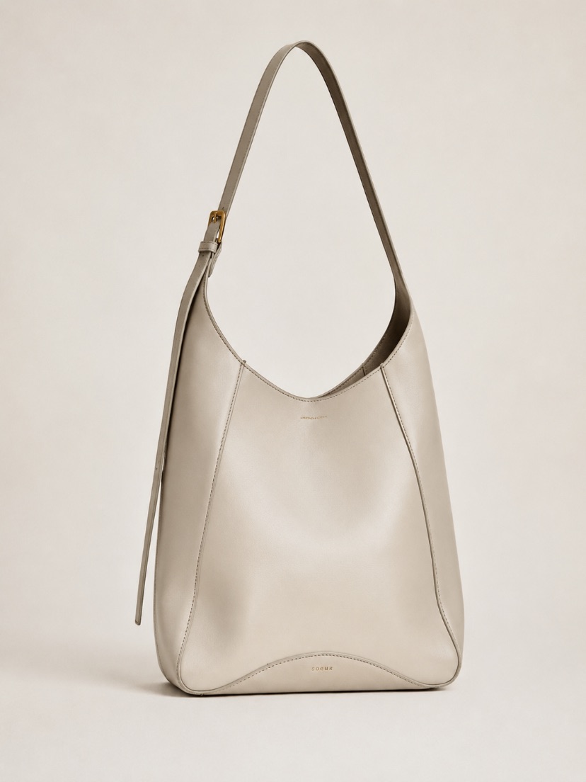 Soeur Uma Bag In Stoneware In Smooth Leather Shoulder Bag